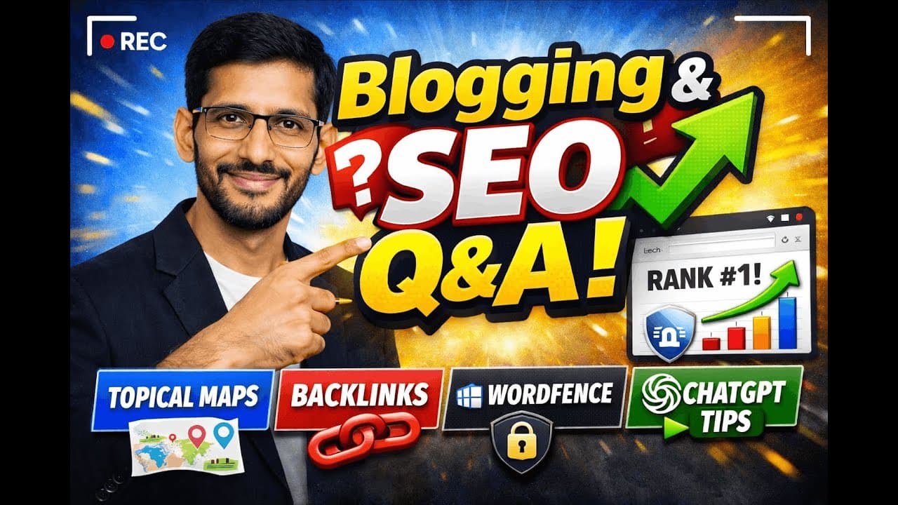 Blogging & SEO Q&A Class | GuestPost Issues, Keyword Clusters, Backlinks, Website Malware & More